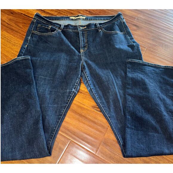 Old Navy Jeans Womens 16 Long Denim Blue The Sweetheart Straight Inseam 33 1/2 - Picture 1 of 7